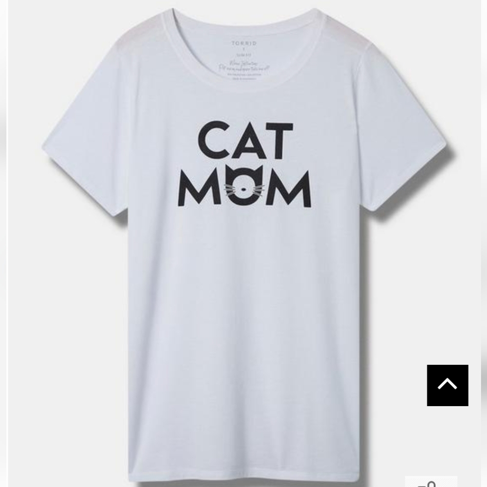Torrid Cat Mom Signature Jersey Crew Neck Tee Size 2x 18/20